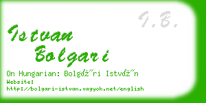 istvan bolgari business card